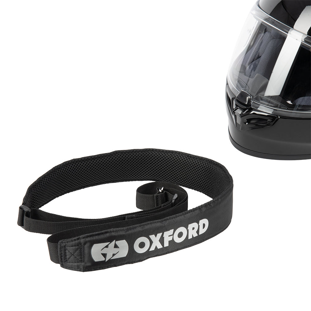 Oxford Motorcycle Helmet Lid Strap Black FREE 1 YEAR Returns, FREE UK Delivery | ThrottleChimp