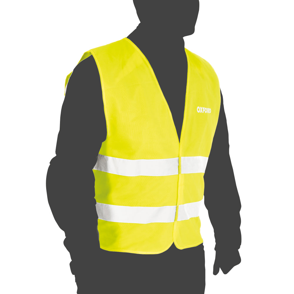 Oxford Bright Vest Packaway Yellow - ThrottleChimp