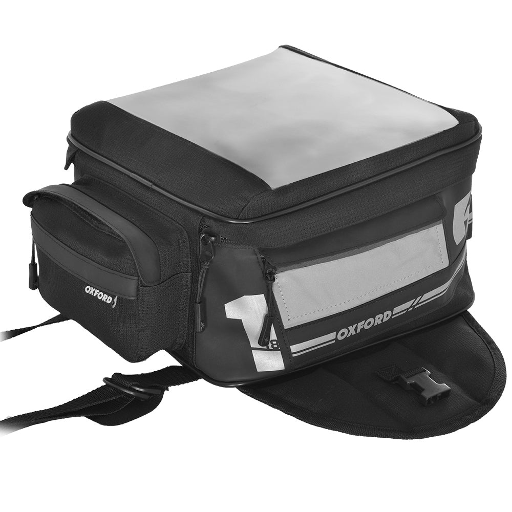 Oxford F1 Magnetic Small Tank Bag Black - 18 Litres - ThrottleChimp