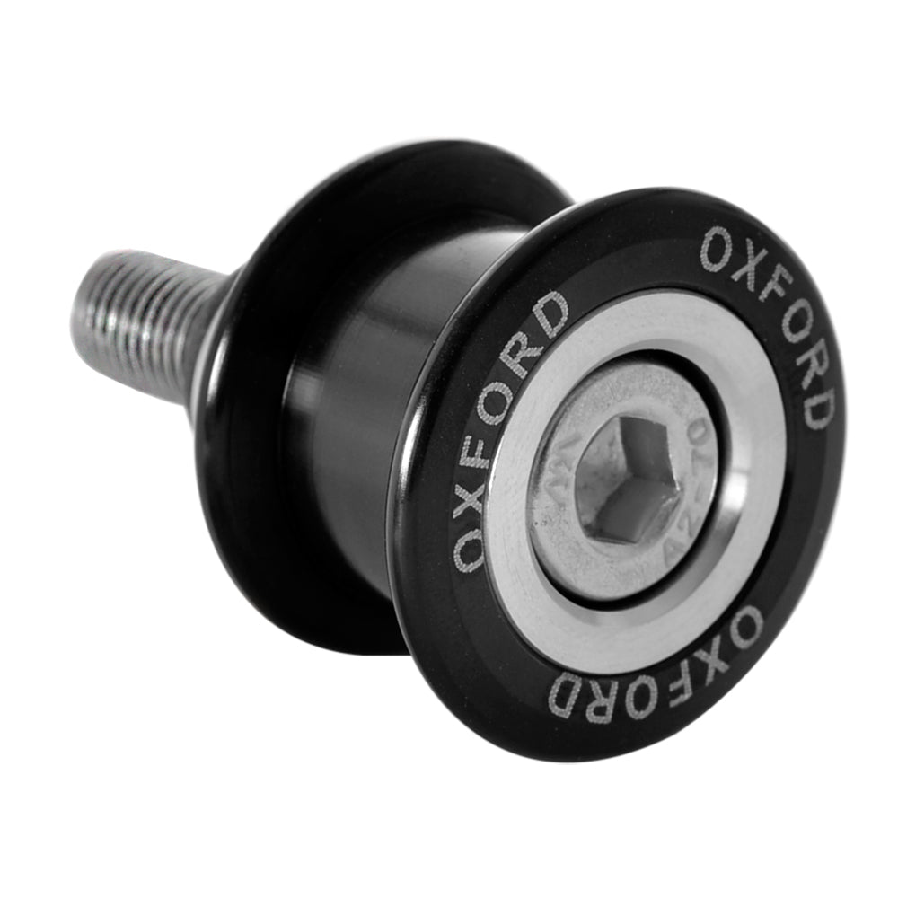 Oxford M12 Premium Spinners Black - 1.25mm Thread - ThrottleChimp