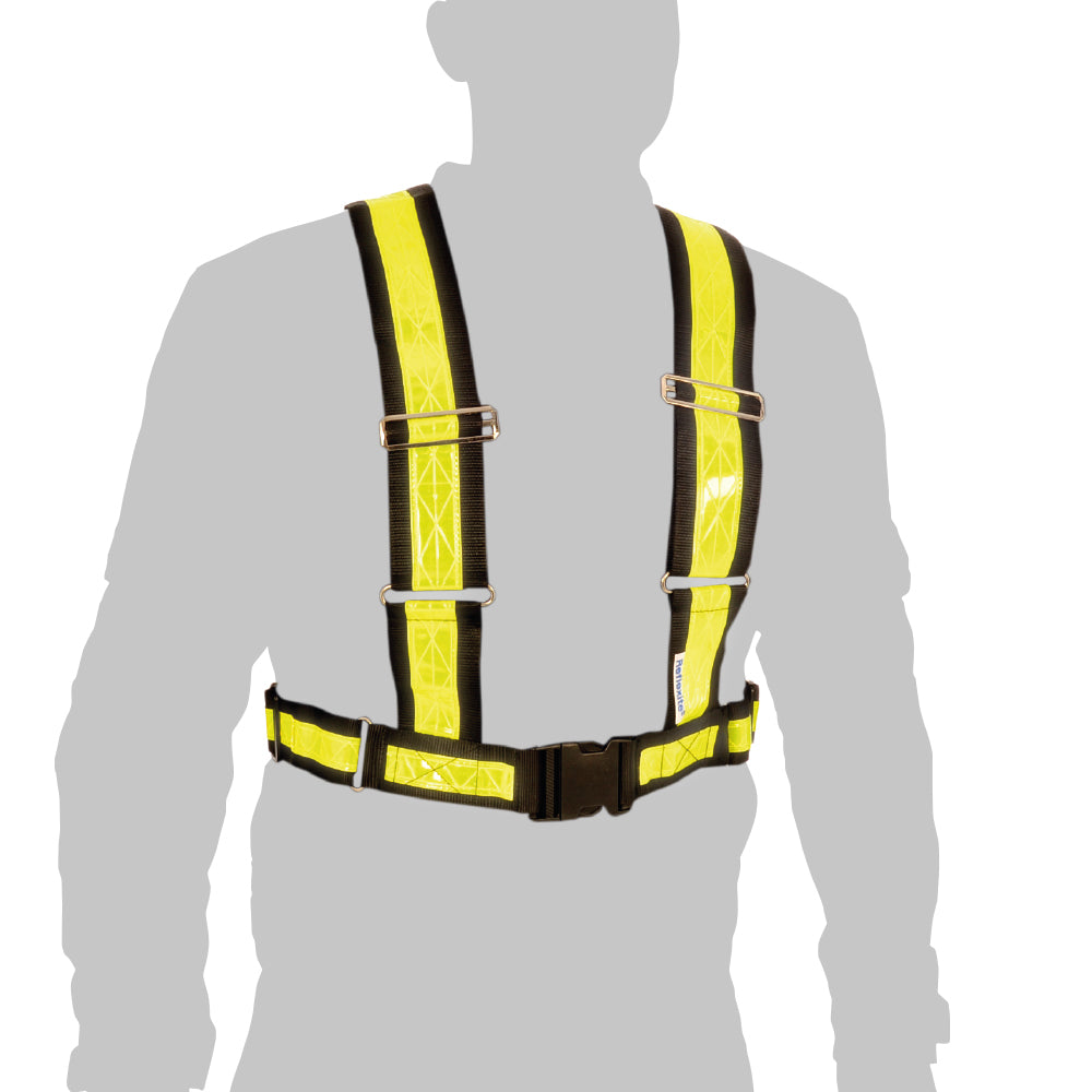 Oxford Reflective Bright H Belt Yellow - ThrottleChimp