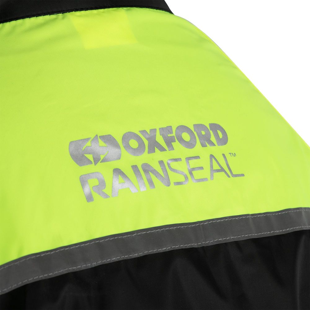 Oxford Rainseal Oversuit Black / Fluo Yellow FREE 1 YEAR Returns, FREE UK Delivery | ThrottleChimp