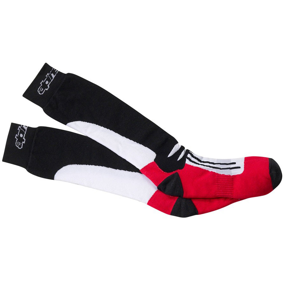 Alpinestars Racing Long Socks Black / Red / White - ThrottleChimp