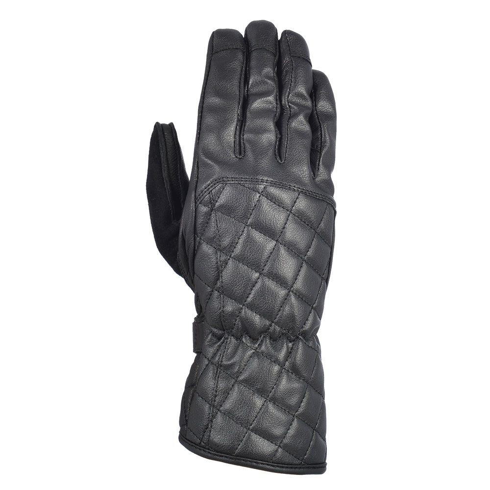 Oxford Somerville Waterproof Leather Ladies Gloves Black - ThrottleChimp