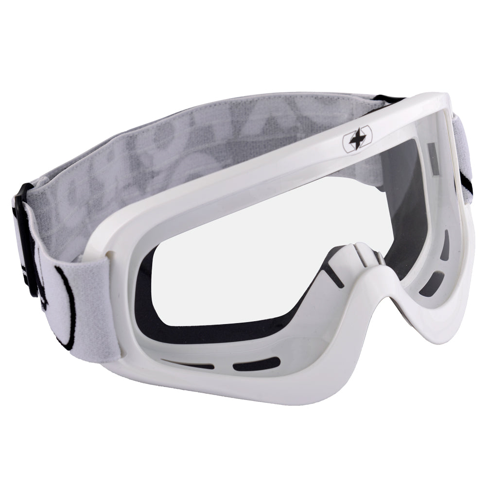 Oxford Fury Goggles Glossy White - ThrottleChimp