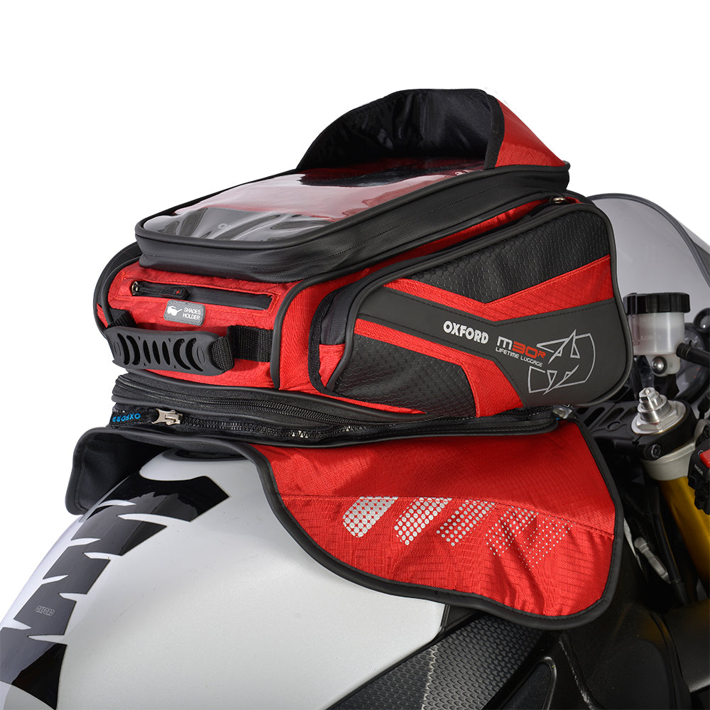 Oxford M30R Tank Bag Red - 30 Litres - ThrottleChimp