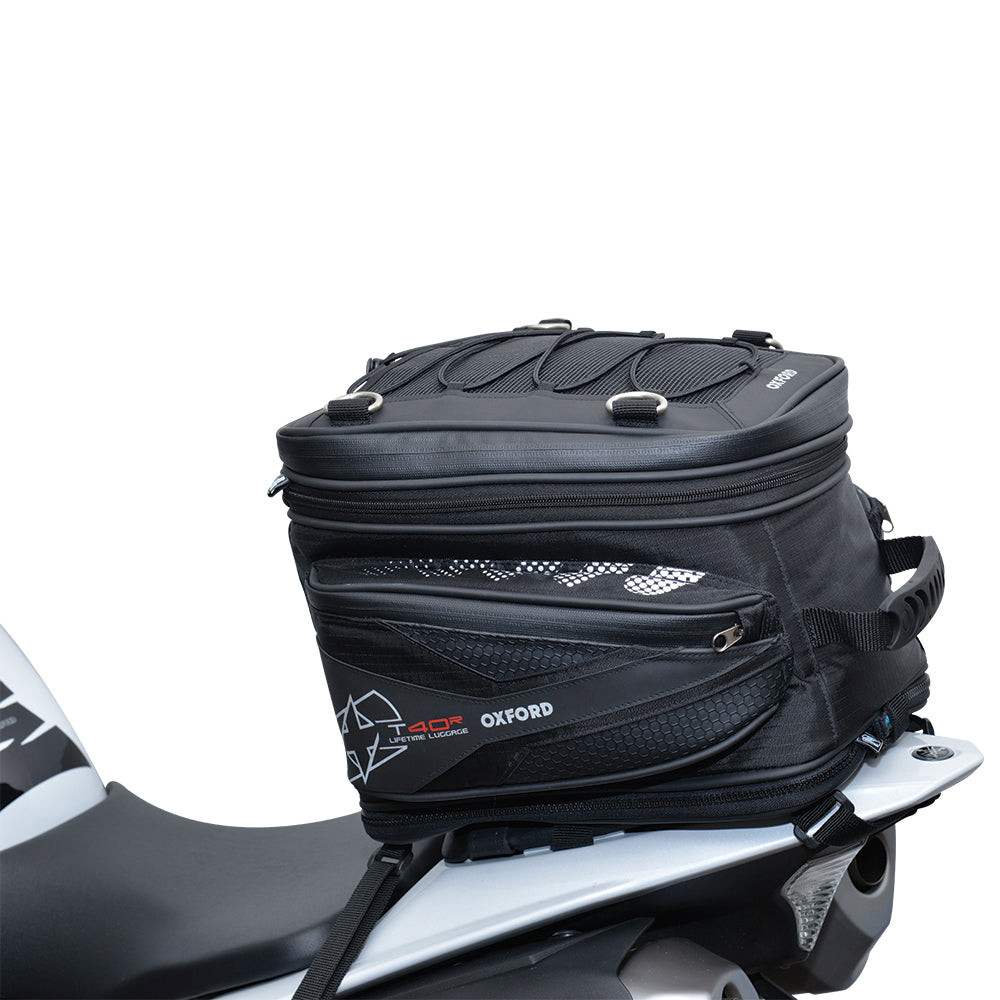 Oxford T40R Tail Bag Black - 40 Litres - ThrottleChimp