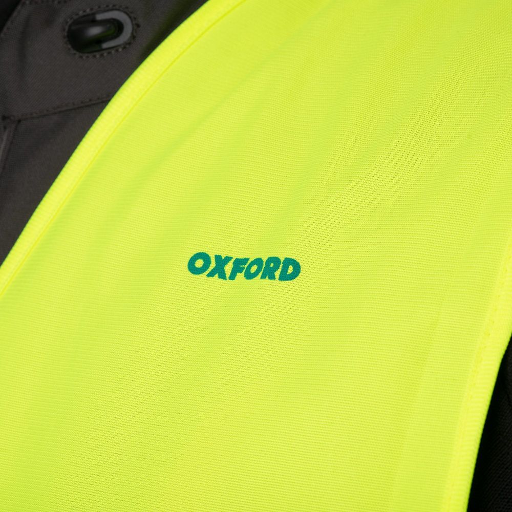 Oxford Bright Reflective Vest With Learner Rider L Plates Yellow (Image 8) - ThrottleChimp