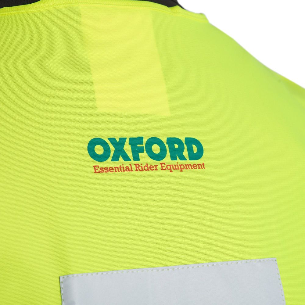 Oxford Bright Reflective Vest With Learner Rider L Plates Yellow (Image 4) - ThrottleChimp