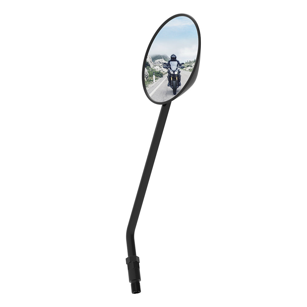 Oxford Round Side Mirror Black - ThrottleChimp