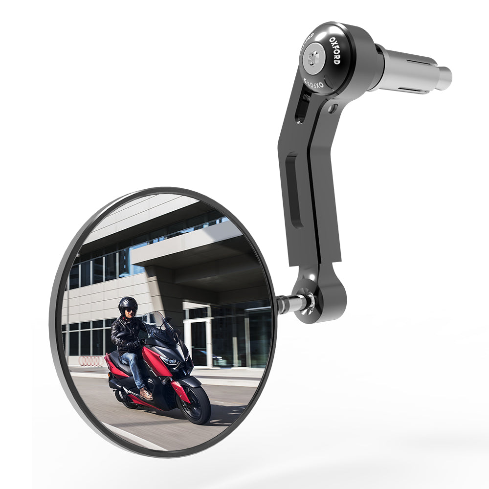 Oxford Premium Bar End Mirror Right Hand Side - ThrottleChimp