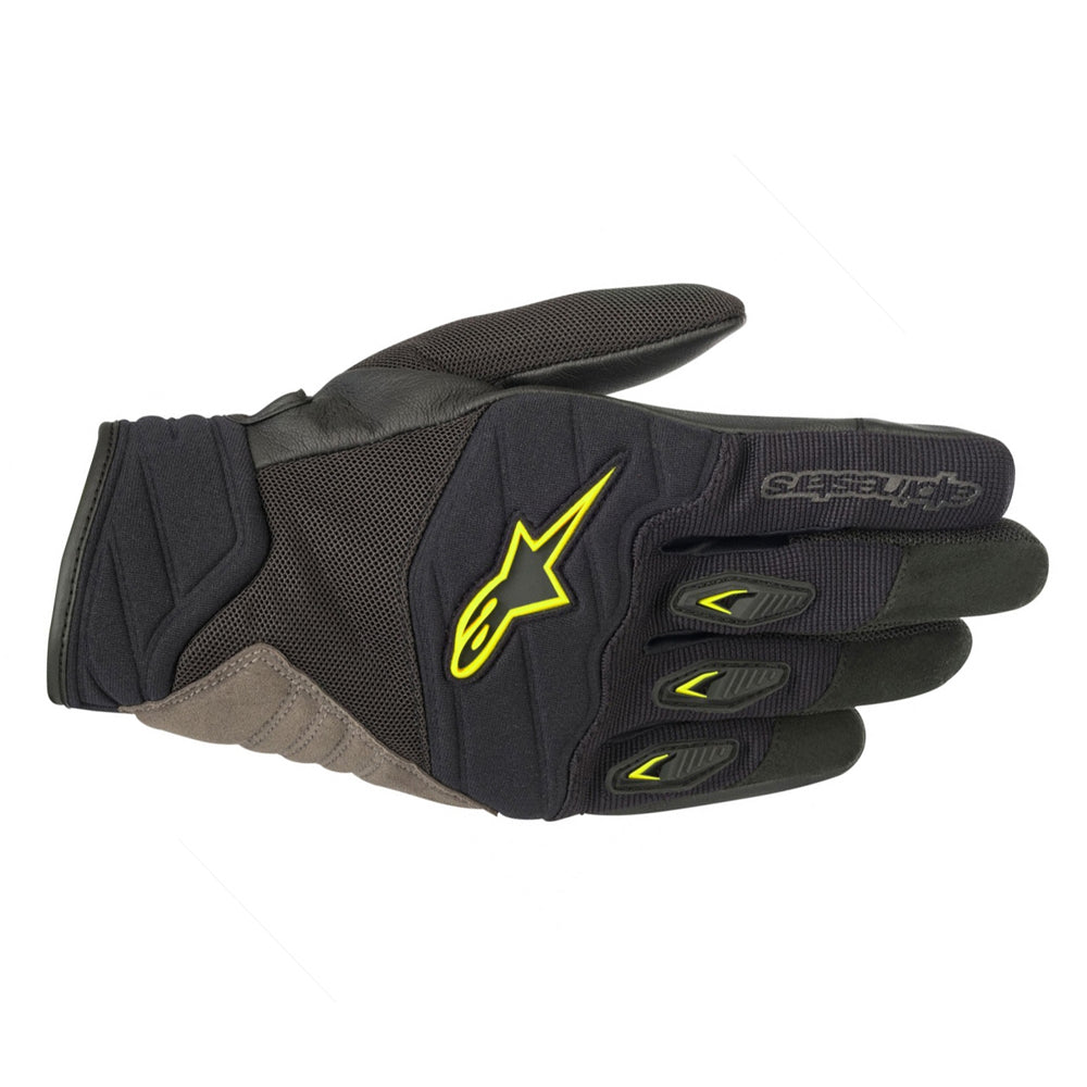 Alpinestars Shore Gloves Black / Fluo Yellow - ThrottleChimp