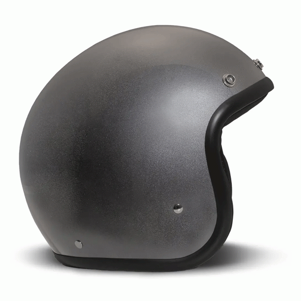 DMD Retro Jet Open Face Helmet Matt Grey FREE UK Delivery, FREE 365 Day Returns | Moto Central