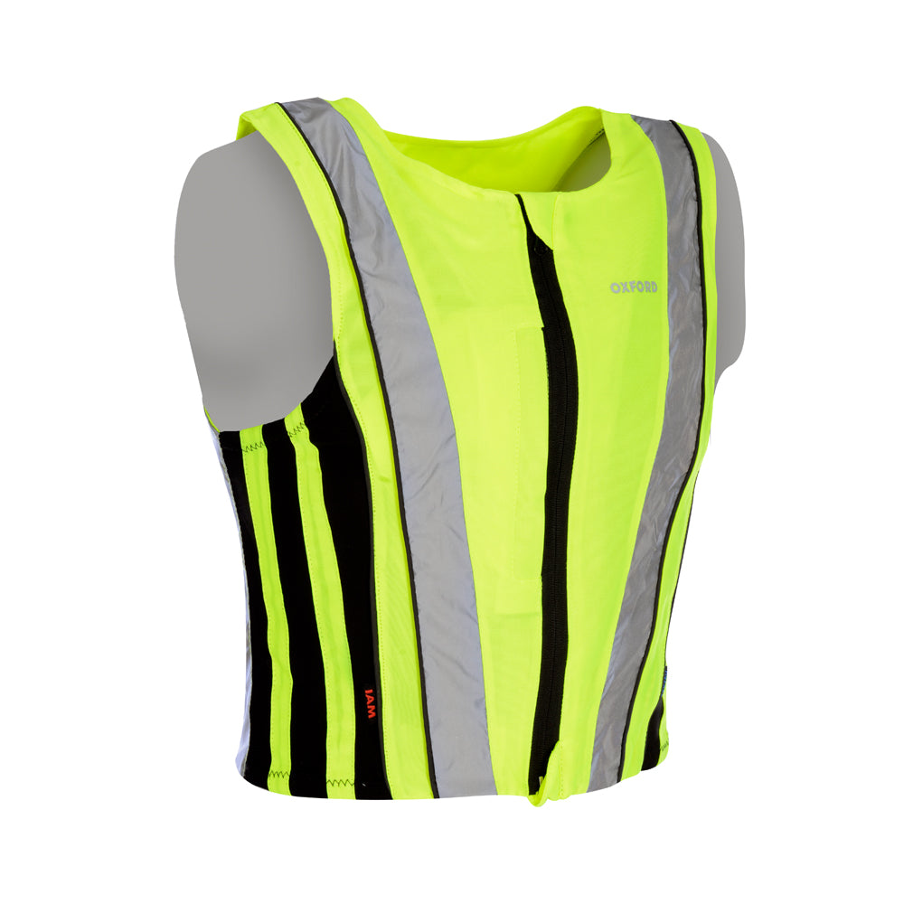 Oxford Bright Top Active Reflective Vest Yellow - ThrottleChimp