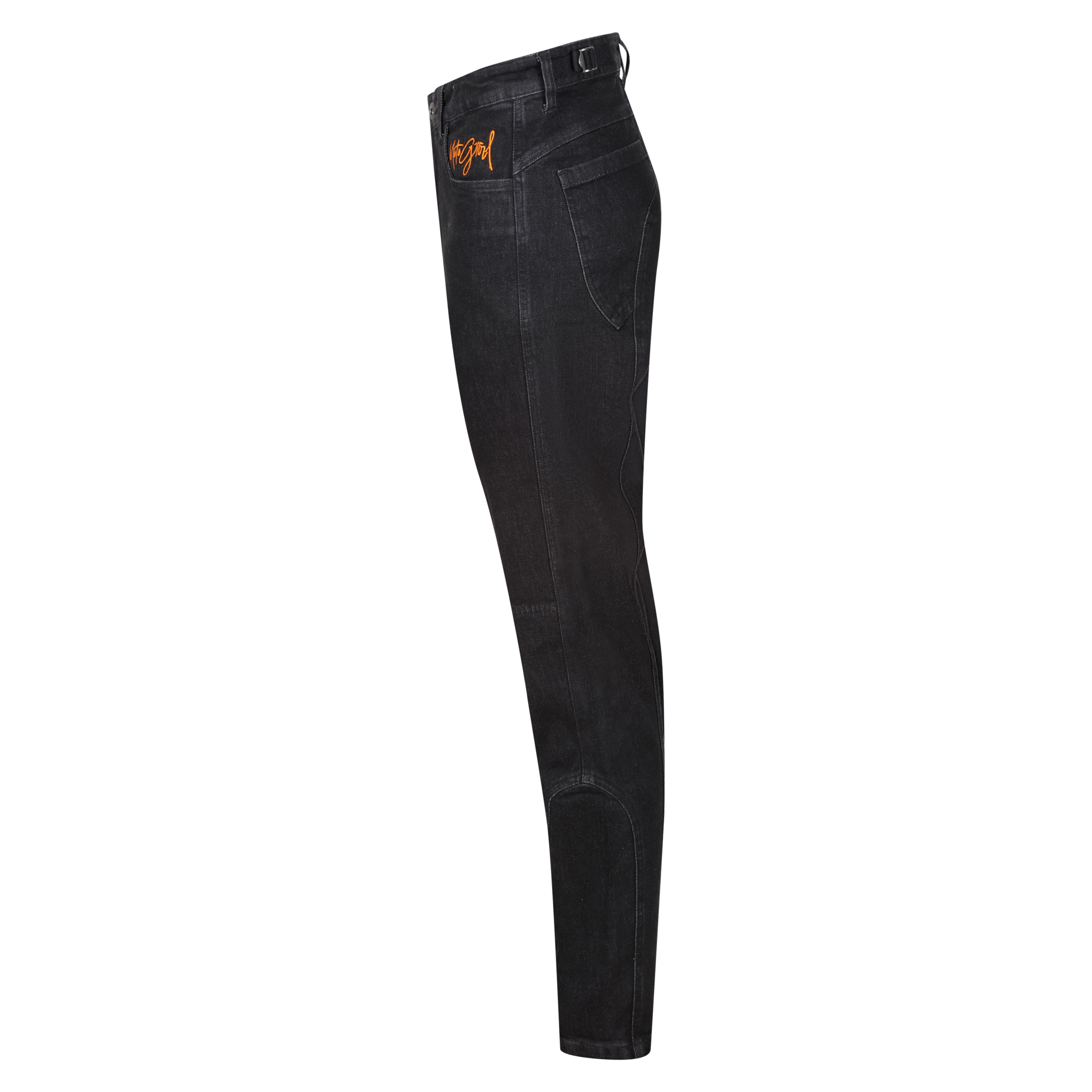 MotoGirl Isla Ladies Denim Jeans Black FREE 1 YEAR Returns, FREE UK Delivery | ThrottleChimp