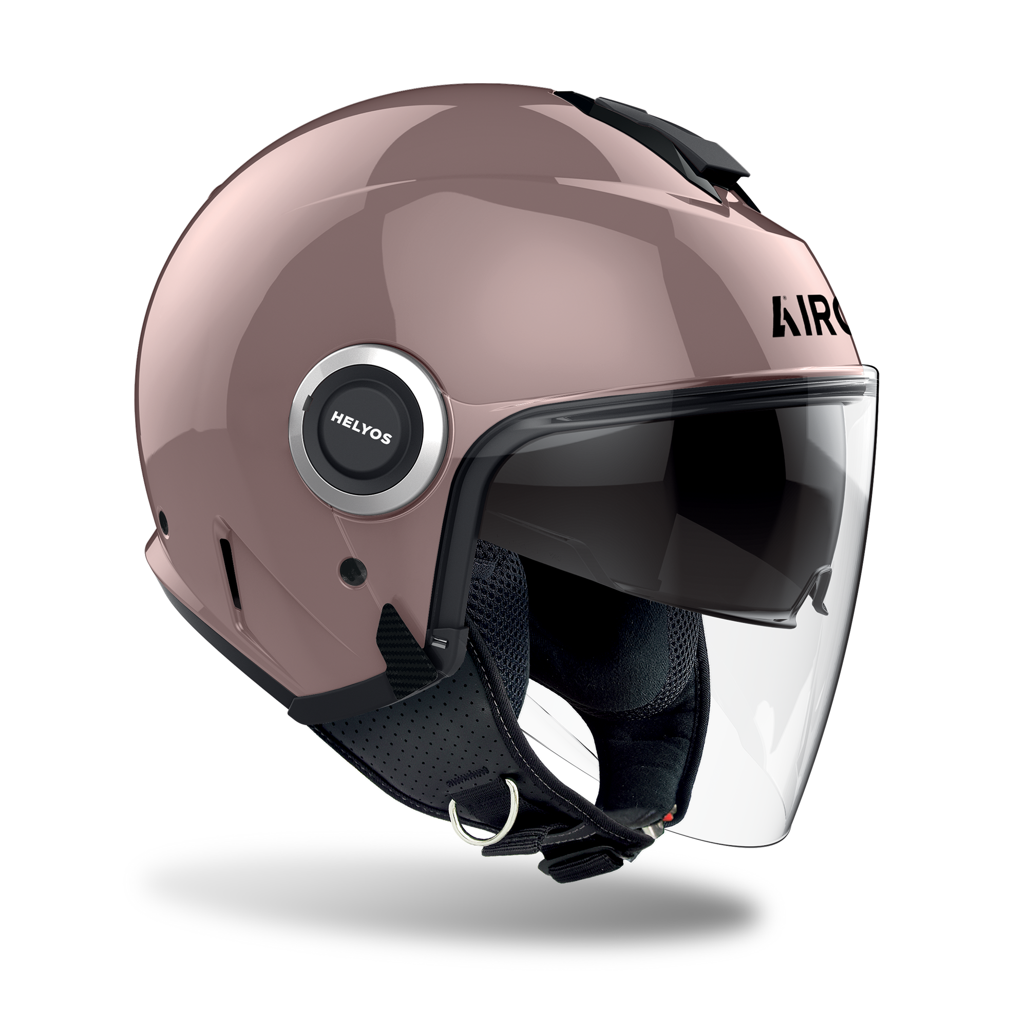 Airoh Helyos Open Face Helmet Metallic Rose FREE 1 YEAR Returns, FREE UK Delivery | ThrottleChimp