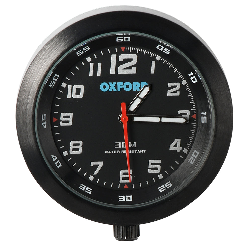 Oxford Analog Clock Black Case & Black Face FREE 1 YEAR Returns, FREE UK Delivery | ThrottleChimp