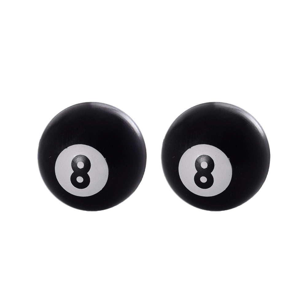 Oxford No 8 Ball Valve Caps Black - ThrottleChimp