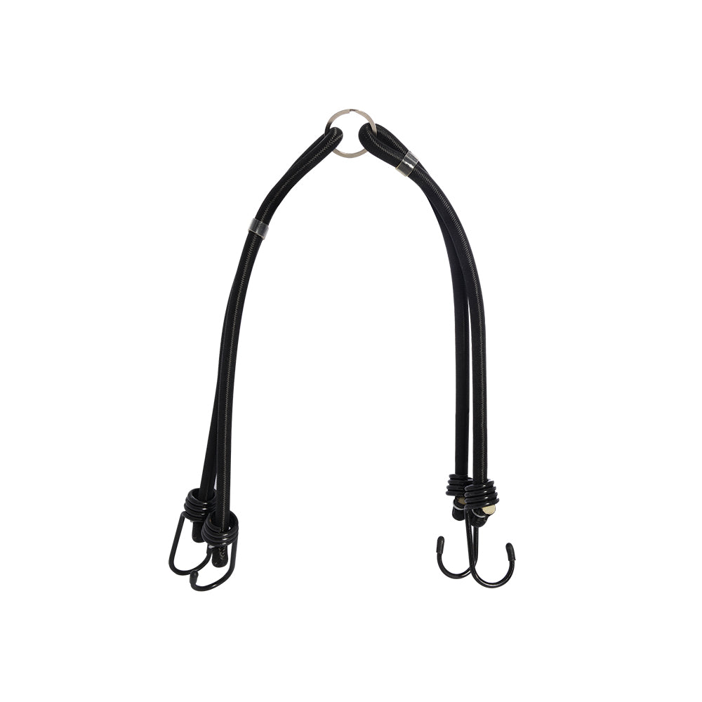 Oxford Double Bungee Strap System Black - 24'' / 600mm - ThrottleChimp