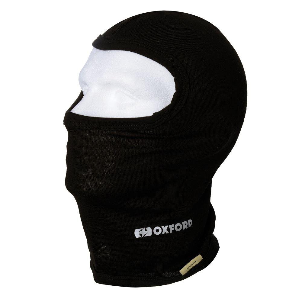 Oxford Deluxe Merino Balaclava Black FREE 1 YEAR Returns, FREE UK Delivery | ThrottleChimp