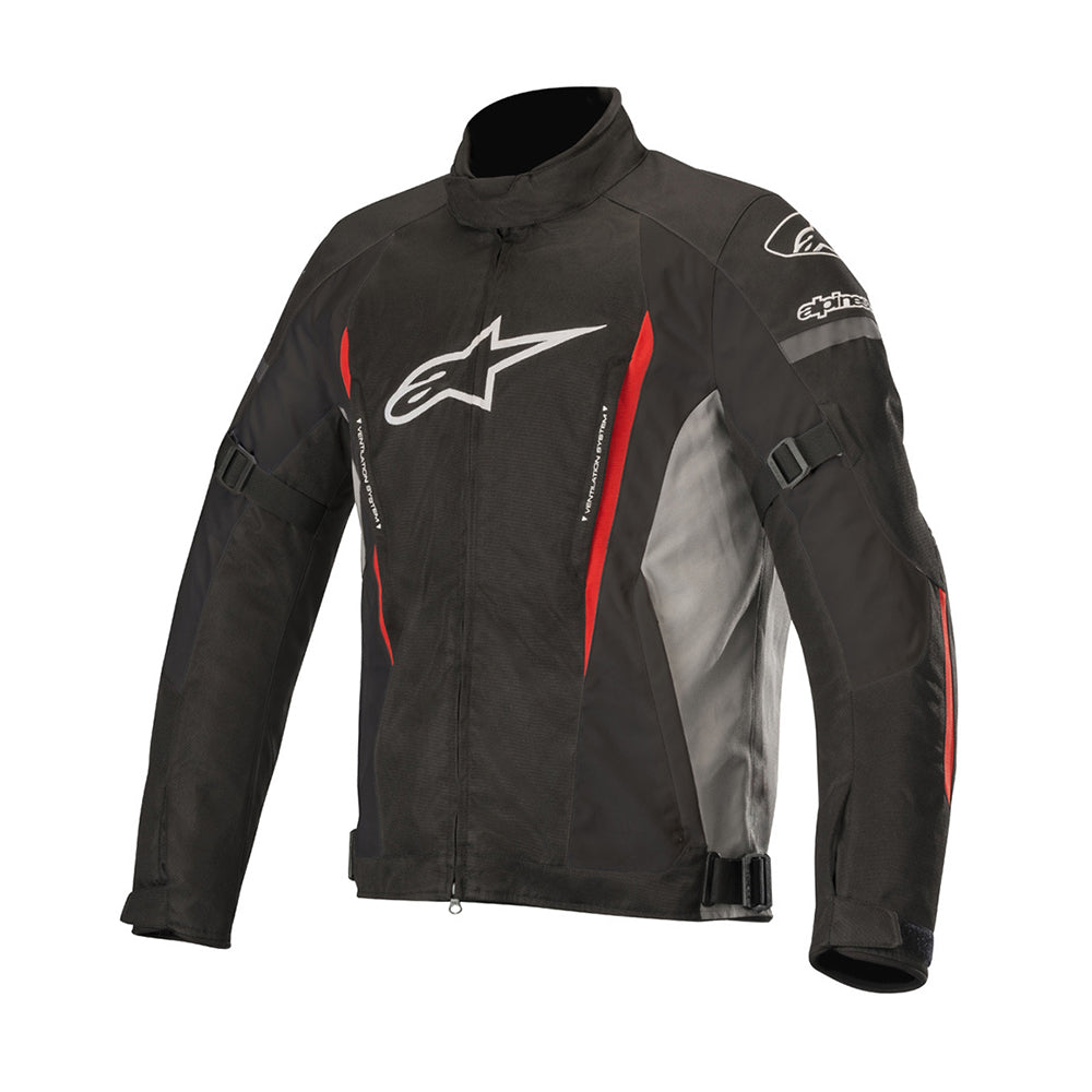 Alpinestars Gunner V2 Waterproof Jacket Black / Grey / Red - ThrottleChimp