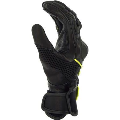 Richa Blast Summer Leather Gloves Fluo Yellow FREE 1 YEAR Returns, FREE UK Delivery | ThrottleChimp