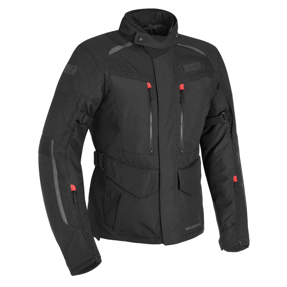 Oxford Continental Advanced Textile Jacket Tech Black - ThrottleChimp