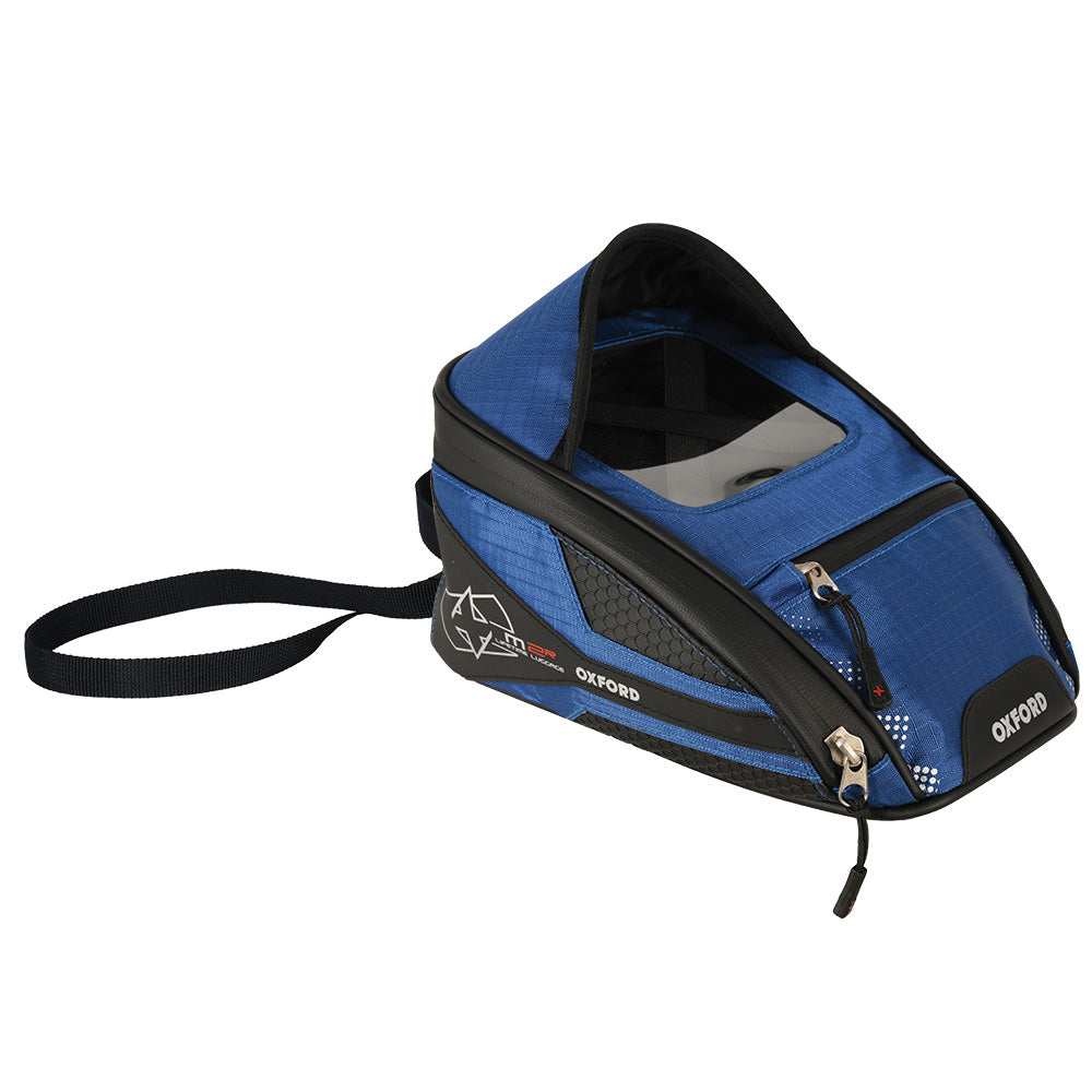 Oxford M2R Tank Bag Blue - Mini - 2 Litres - ThrottleChimp