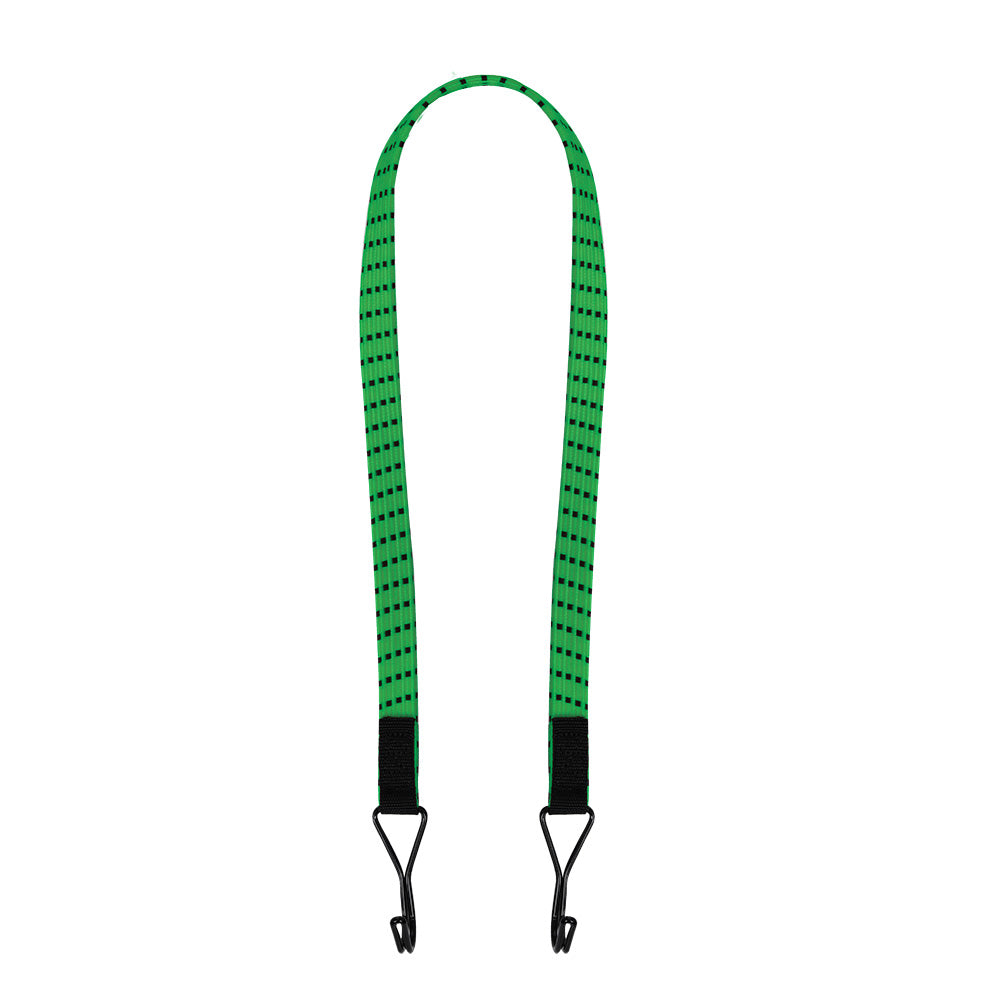 Oxford Twin Wire Flat Bungee Black / Green - ThrottleChimp