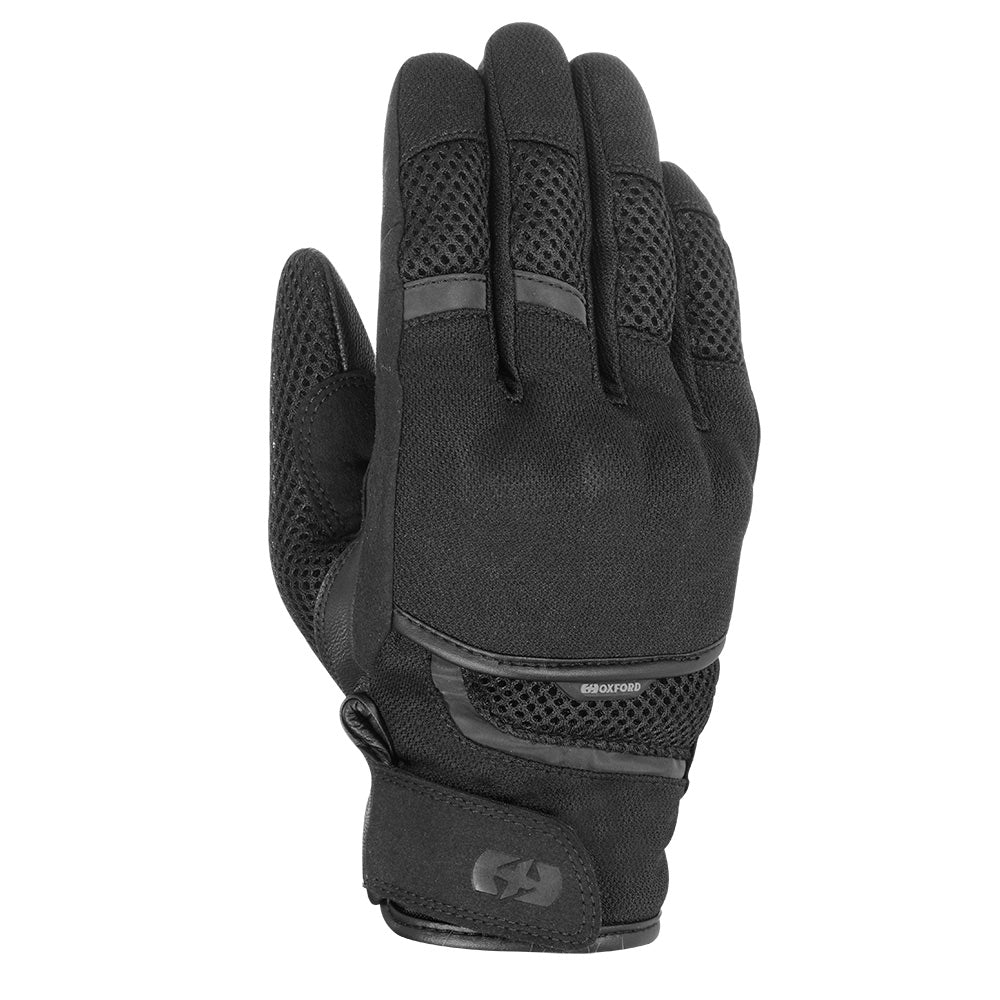 Oxford Brisbane Air Short Summer Gloves Stealth Black - ThrottleChimp