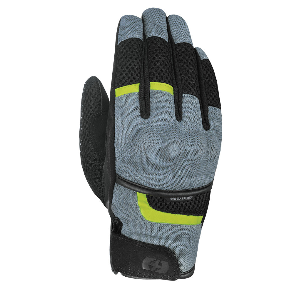 Oxford Brisbane Air Short Summer Gloves Charcoal / Black - ThrottleChimp