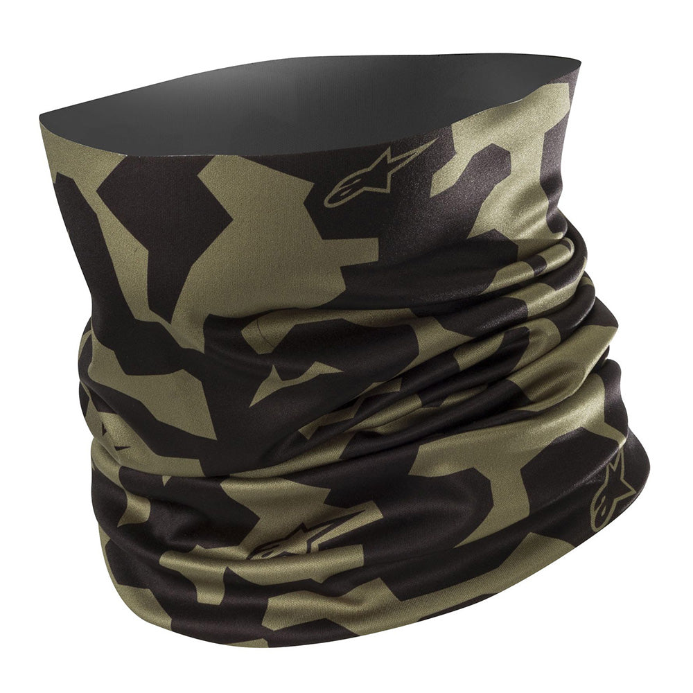 Alpinestars Neck Tube Camo Military Green / Black - ThrottleChimp