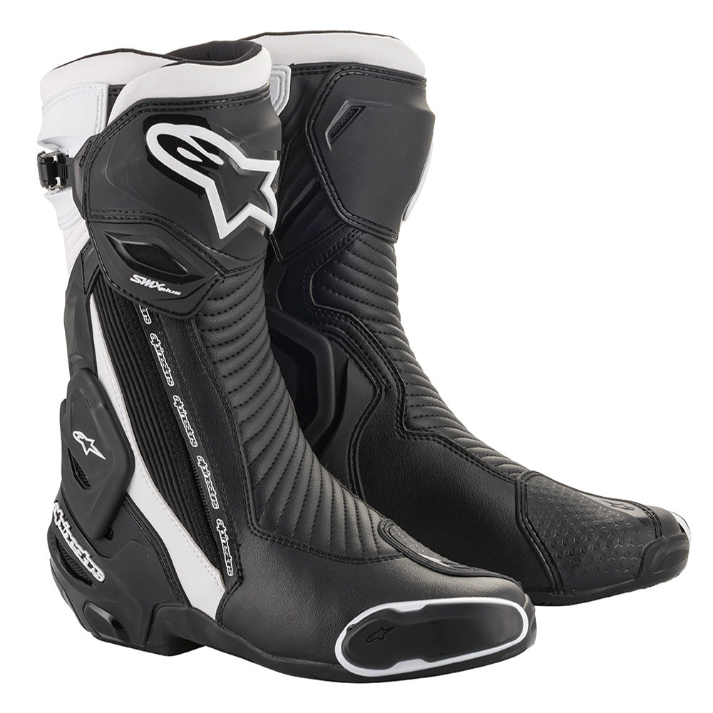 Alpinestars SMX Plus V2 Boots Black / White - ThrottleChimp