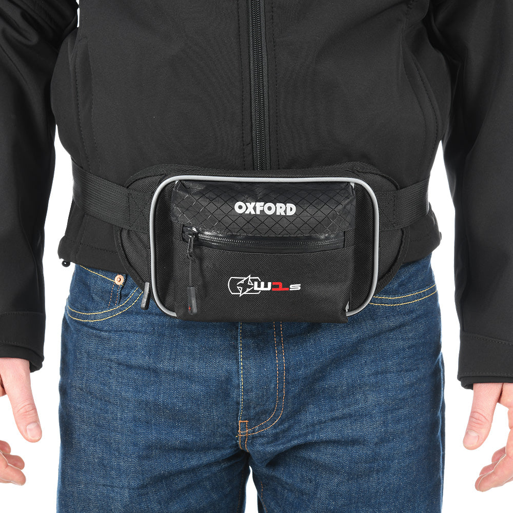 Oxford XW1S Waist Bag Black - 1.5 Litres - ThrottleChimp