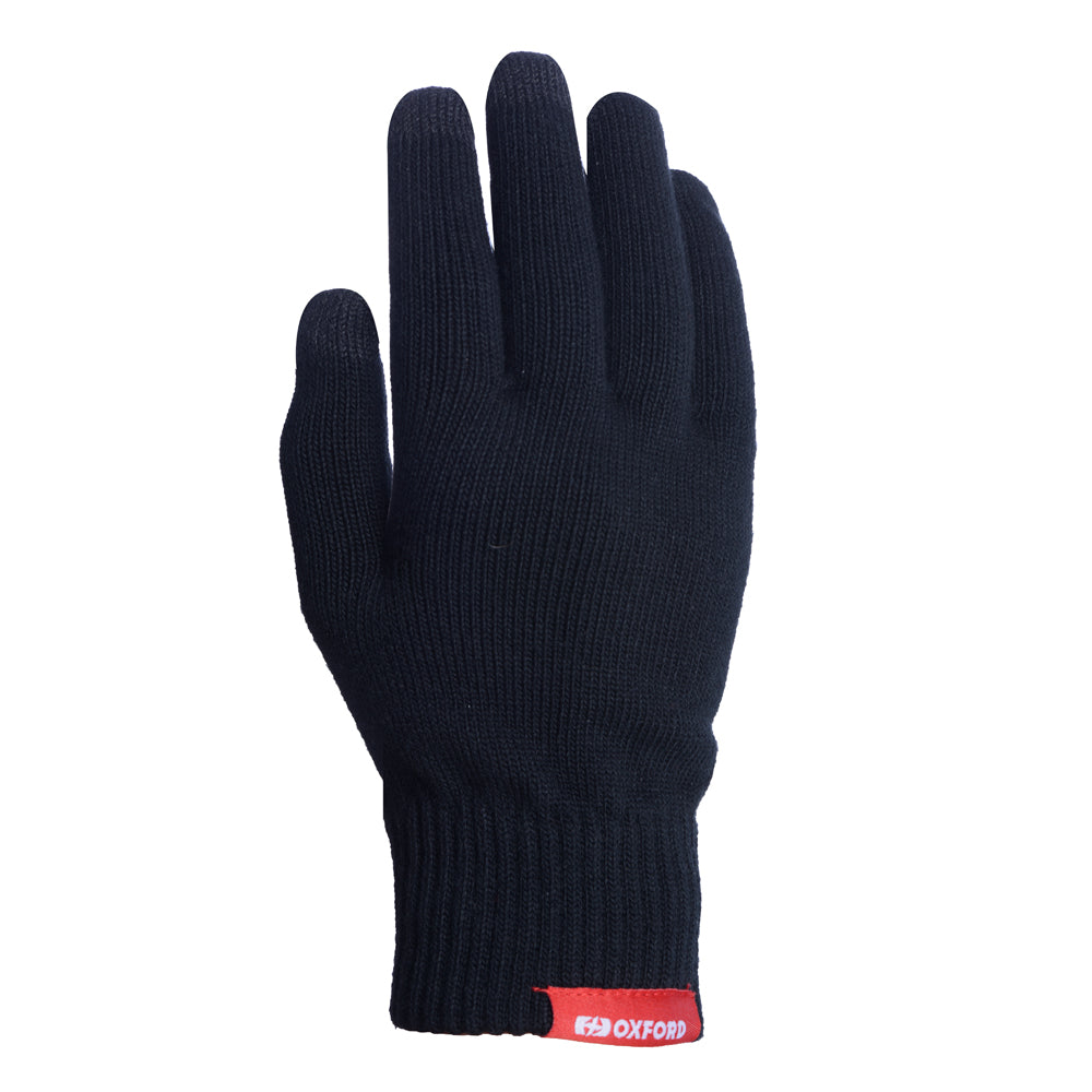 Oxford Knit Thermolite Inner Gloves Black - ThrottleChimp