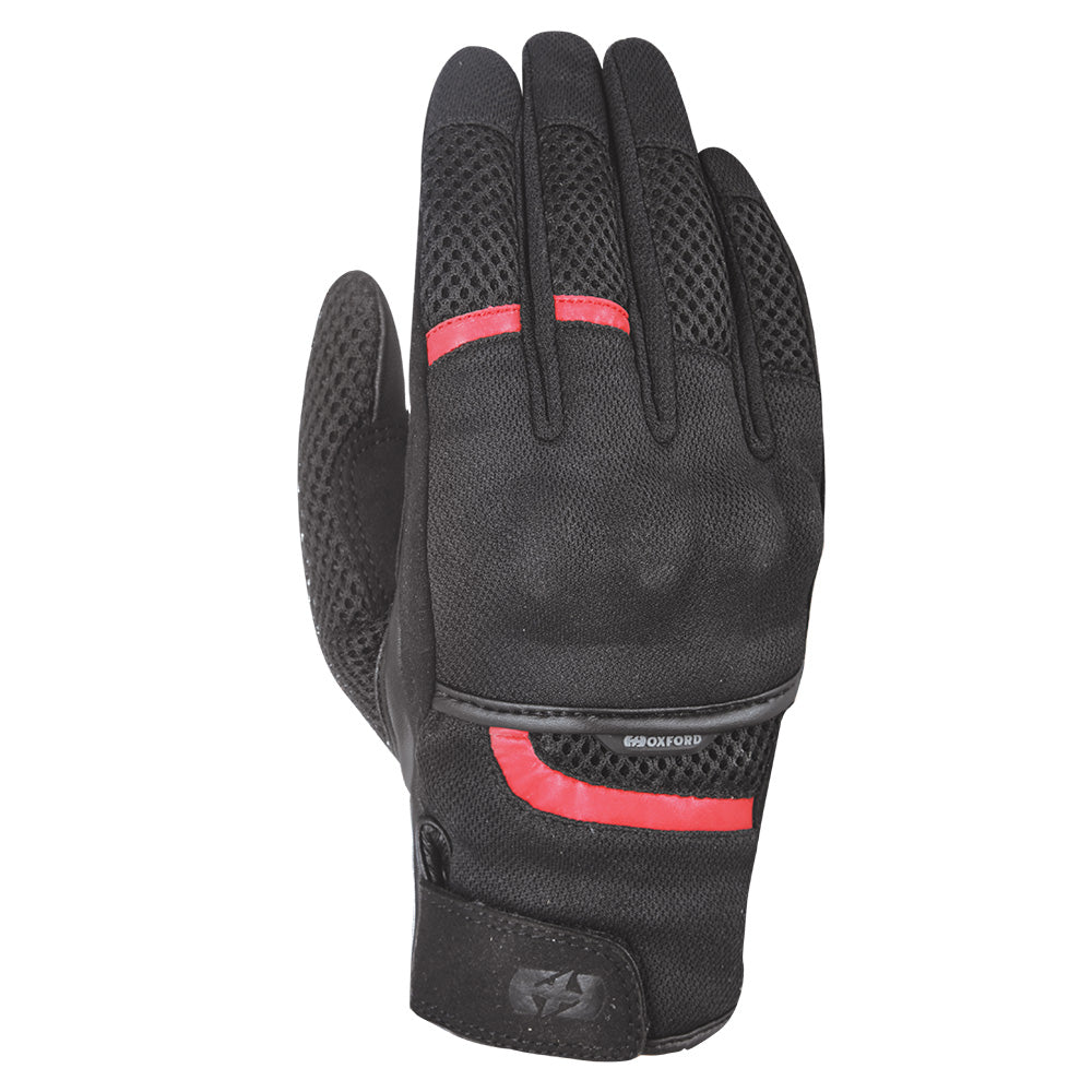 Oxford Brisbane Air Short Summer Gloves Tech Black - ThrottleChimp