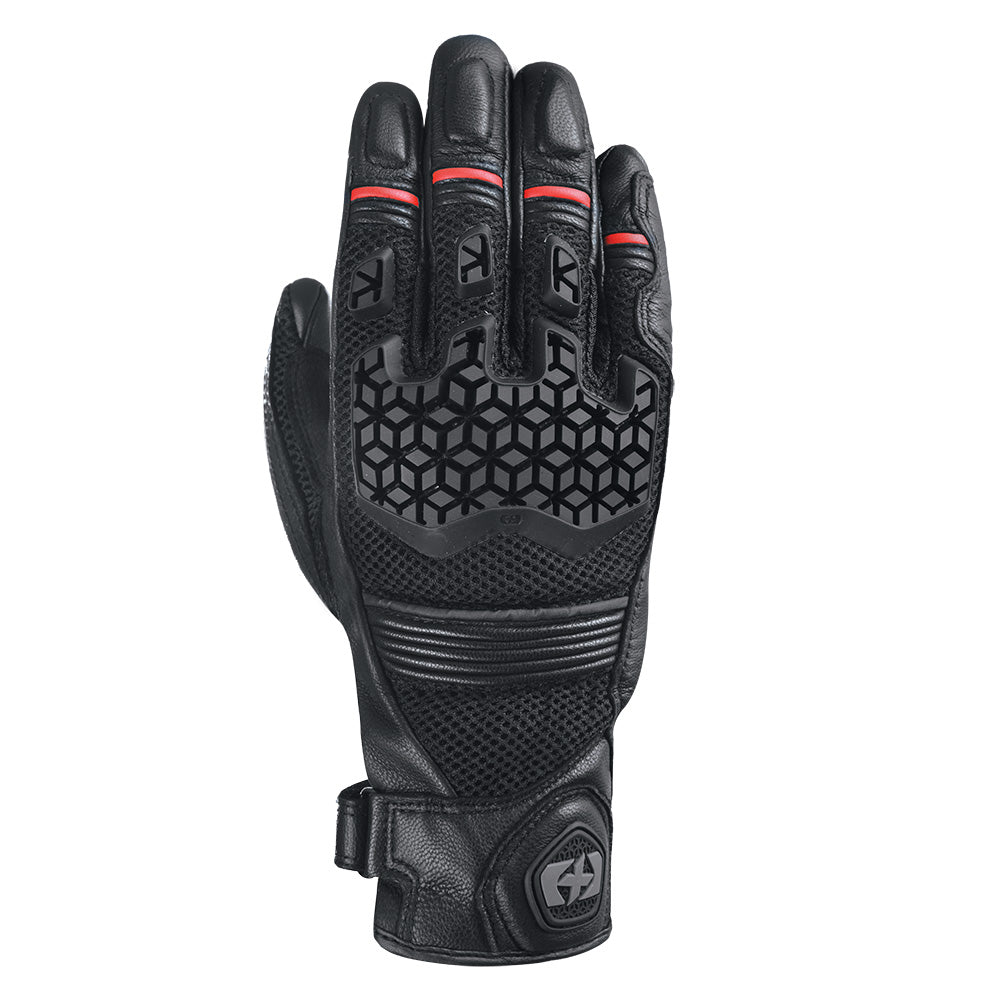 Oxford Rockdale Mesh / Leather Gloves Black - ThrottleChimp