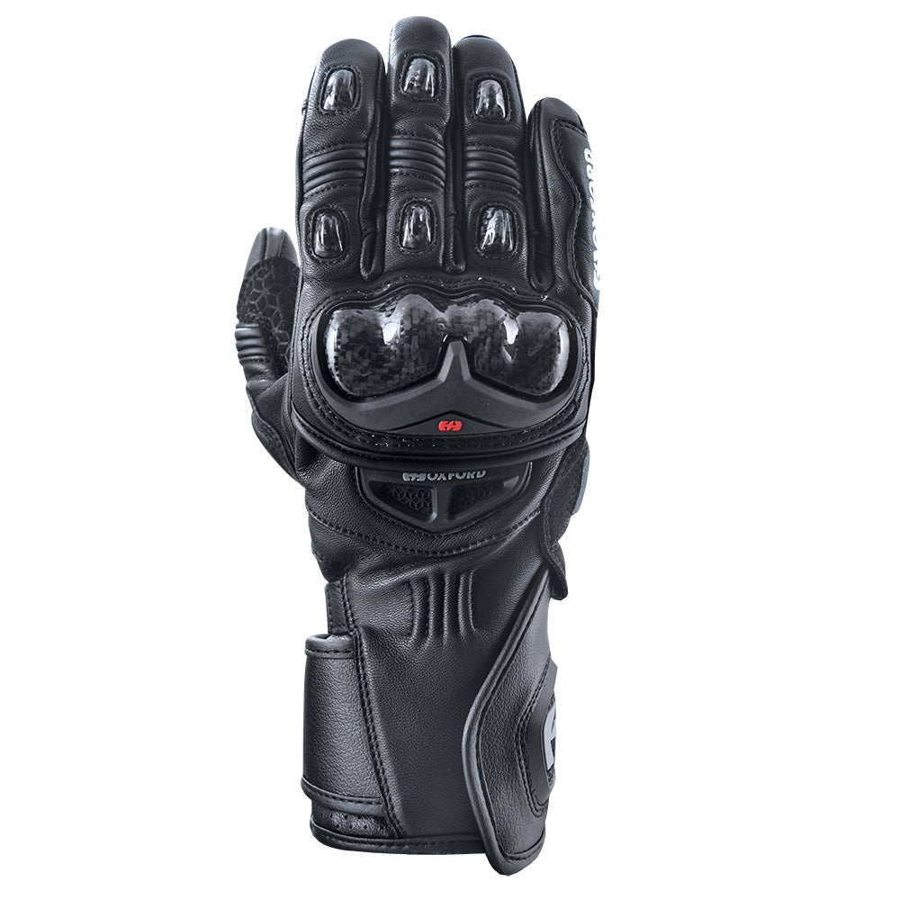 Oxford RP-2R Leather Gloves Black - ThrottleChimp