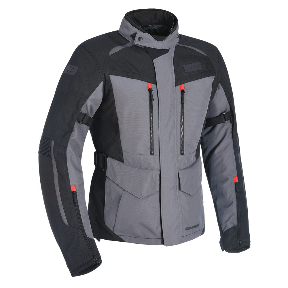 Oxford Continental Advanced Textile Jacket Tech Grey - ThrottleChimp