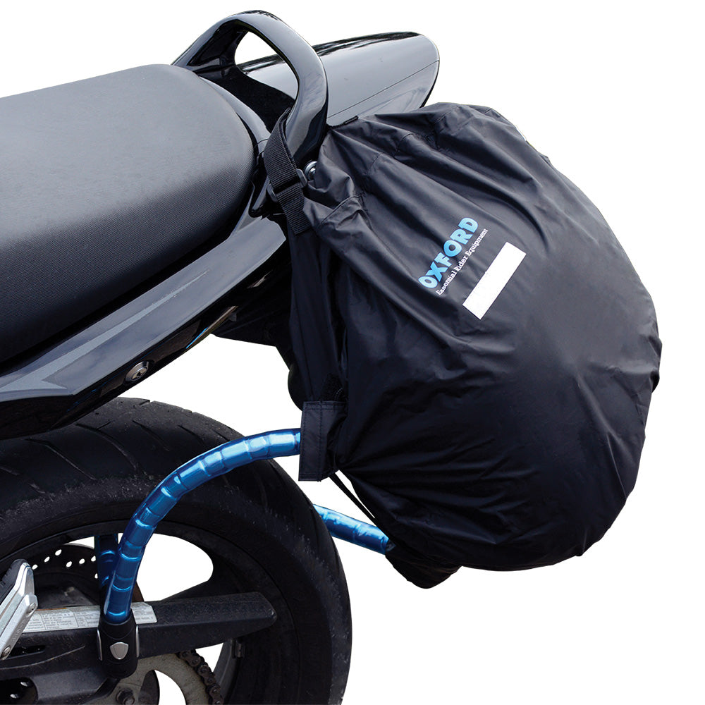 Oxford Lockable Helmet Bag Black - ThrottleChimp