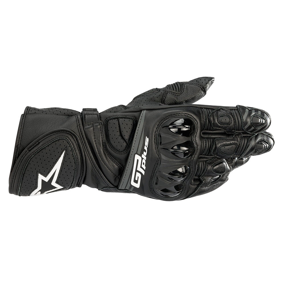 Alpinestars GP Plus R V2 Leather Gloves Black FREE 1 YEAR Returns, FREE UK Delivery | ThrottleChimp