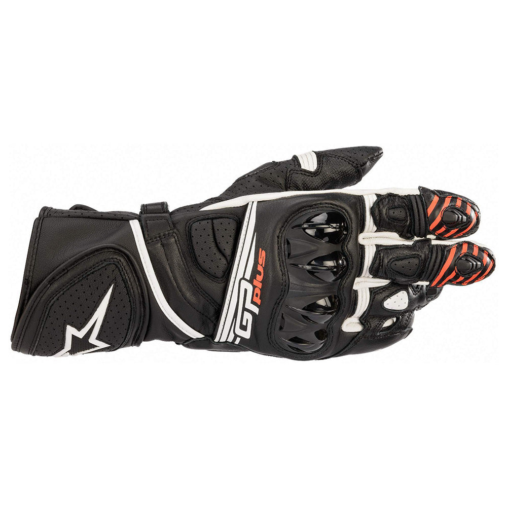 Alpinestars GP Plus R V2 Leather Gloves Black / White - ThrottleChimp