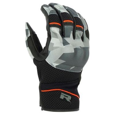 Richa Desert 2 Textile Gloves Camo Grey / Red (Image 3) - ThrottleChimp