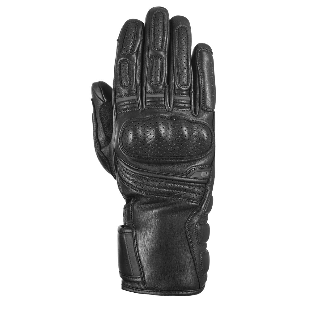 Oxford Hamilton Waterproof Leather Gloves Tech Black - ThrottleChimp