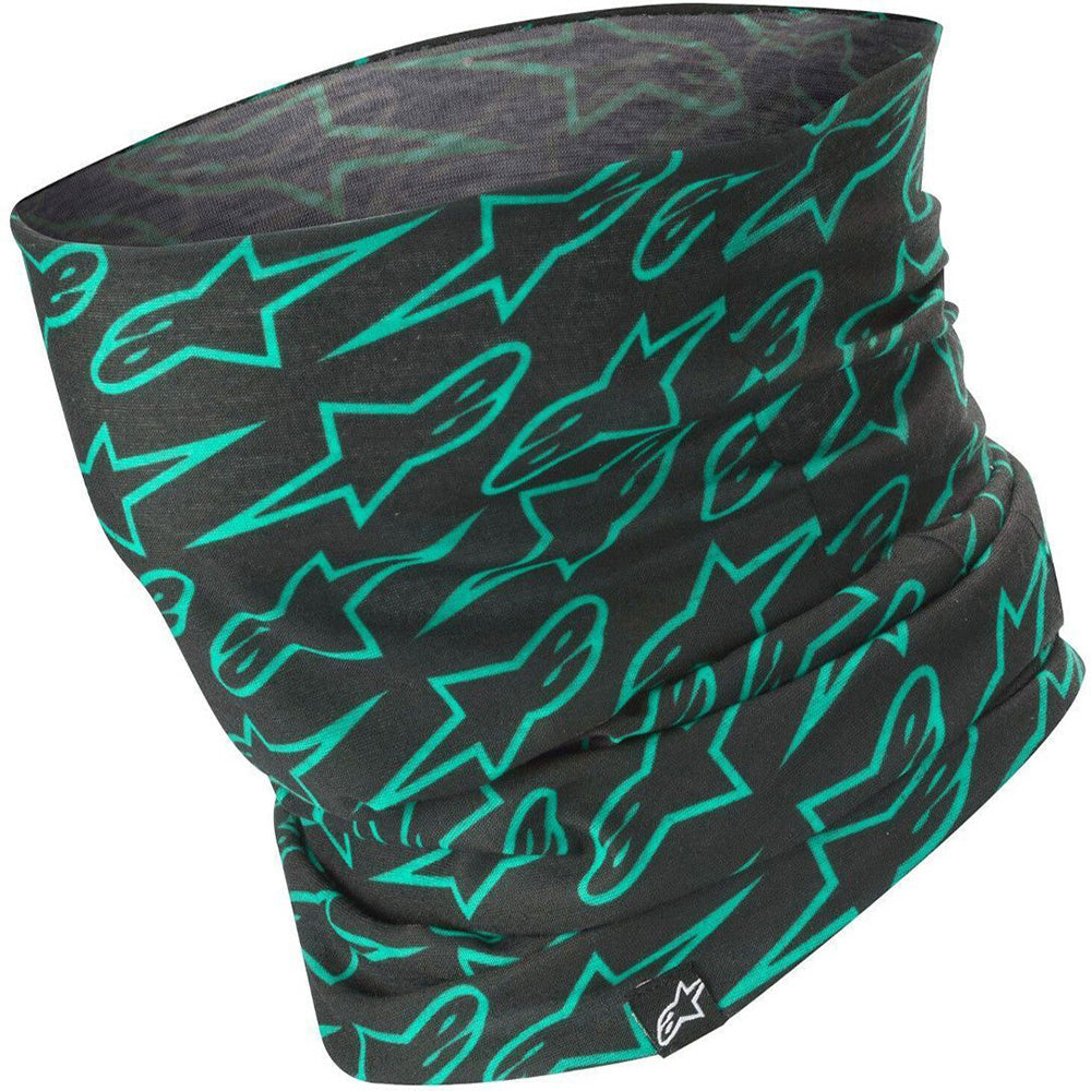 Alpinestars Astars Neck Tube Black / Teal - ThrottleChimp