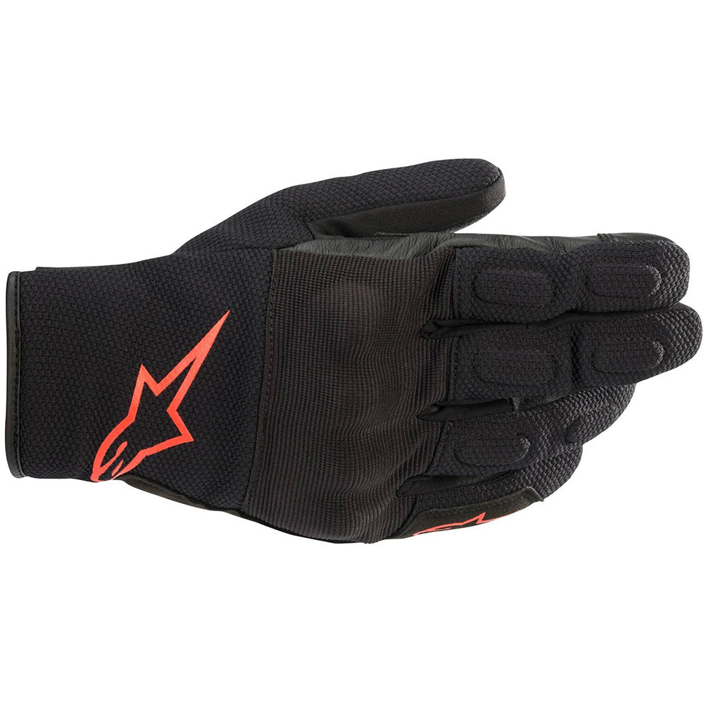 Alpinestars S Max Drystar Gloves Black / Fluo Red - ThrottleChimp