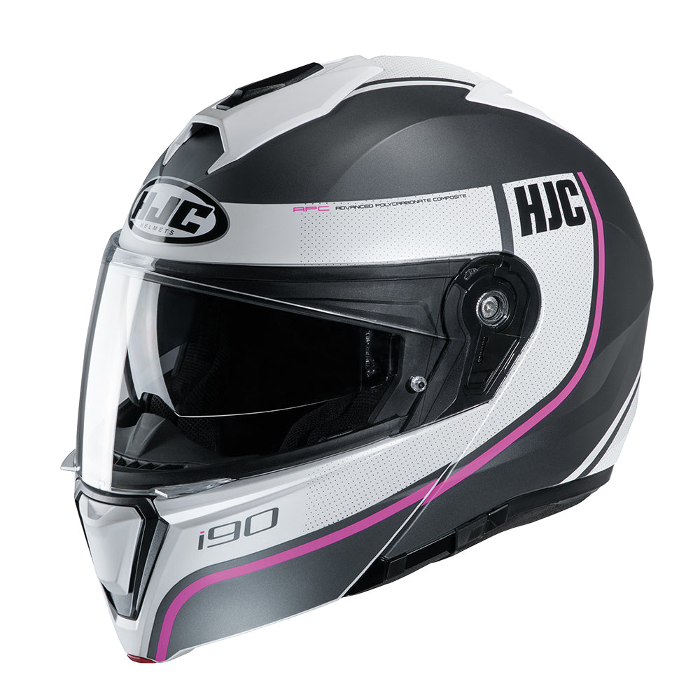 HJC I90 Davan Flip-Up Helmet MC8SF Pink - ThrottleChimp