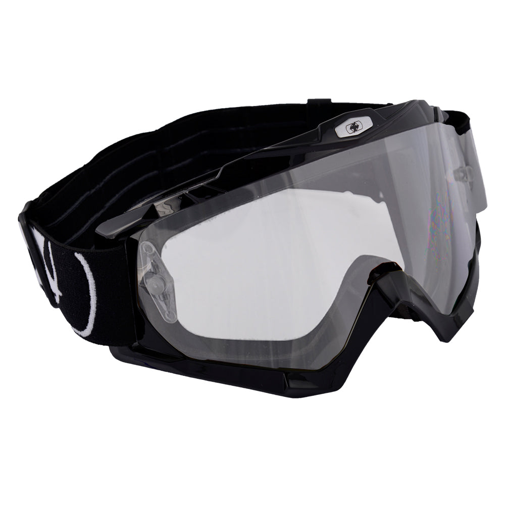 Oxford Assault Pro Goggles Glossy Black - ThrottleChimp