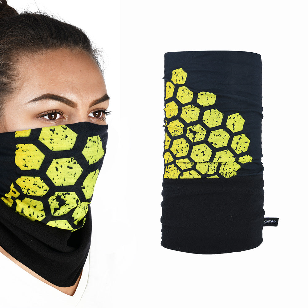 Oxford Snug Thermal Neck & Head Wear Hex Yellow (Image 2) - ThrottleChimp