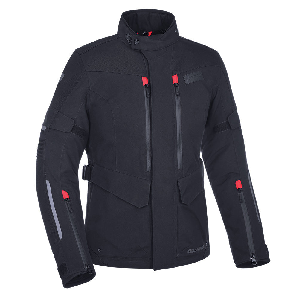 Oxford Mondial Ladies Textile Jacket Tech Black - ThrottleChimp